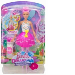 Papusa Barbie Zana Balonase de Sapun cu Parul Roz