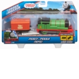 Thomas Trackmaster Locomotiva Percy cu Vagon