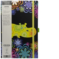 Bloc notes Ivory Graphic 13 X 21 cm 240 pagini, dictando, motiv Animal Graphic