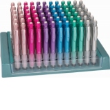 Creion mecanic Deep, culori metalice, 0.7 mm, 72 bucati, prezentare pe display expunere