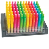 Creion mecanic Deep, culori fluorescente, 0.7 mm, 72 bucati, prezentare pe display expunere