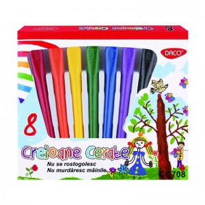 Creioane color 8 culori cerat Daco CC708