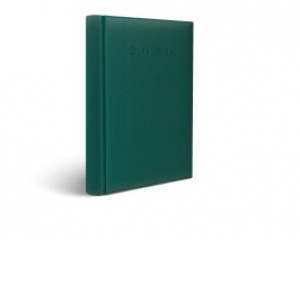 Agenda datata RO A5 352 pagini, coperta buretata, culoare verde smarald, 2020