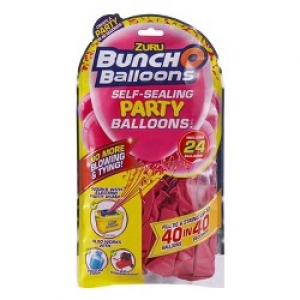 Set party, 16 baloane si pompa, roz