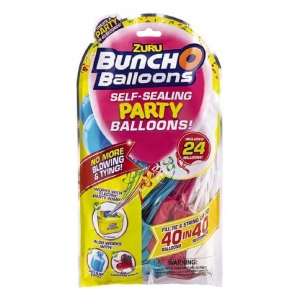 Bunch O Balloons Party Balloons Set refill roz/bleu/alb