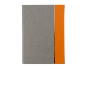 Agenda nedatata B5 coperta in doua culori, portocaliu&gri