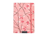 Agenda tip notes cartonat A5 Floral, roz