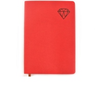 Agenda A5 nedatata folio embosat coperta flexibila, Rosu