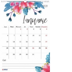 Calendar  A3 policromie Flori 2020