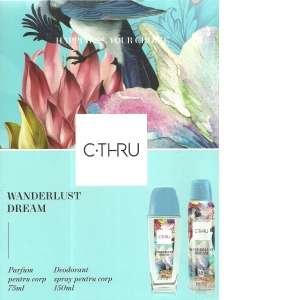 Set C-Thru Wanderlust Dream, Dama: Body Fragrance, 75 ml + Deo Spray, 150 ml