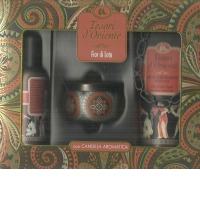 Set Tesori d Oriente Fior di Lot, Dama: Apa Toaleta, 100 ml + Gel de dus, 250 ml + Lumanare parfumata