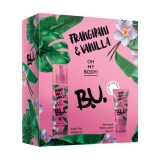 Set BU Frangipani & Vanilla, Dama: Spray parfumat, 200 ml + Lotiune Corp, 50 ml
