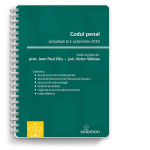 Codul penal. Actualizat la 1 octombrie 2019