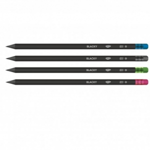 Creion negru cu radiera blacky Daco CG204