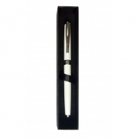 Stilou metalic alb cutie Ecada 93206W