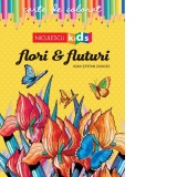 Flori & Fluturi. Carte de colorat