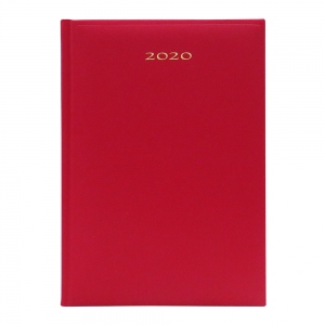 Agenda Artibest A5 datata interior alb coperta rosu 2020