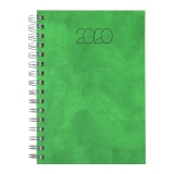 Agenda Nuance cu spira A5 datata interior coperta verde 2020