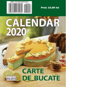 Calendar carte de bucate 365 de file 2020