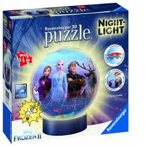 Puzzle 3D Luminos Frozen II, 72 Piese