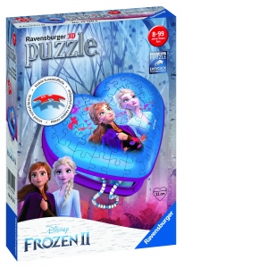 Puzzle 3D inima Frozen II, 54 piese
