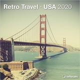 Calendar Retro Travel - USA 2020, 30 x 30 cm