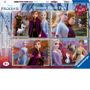 Puzzle Frozen II, 4X42 Piese