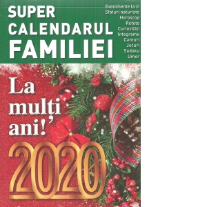 Super calendarul familiei tip carte, 2020