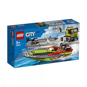 LEGO City - Transportor de barca de curse 60254, 238 piese
