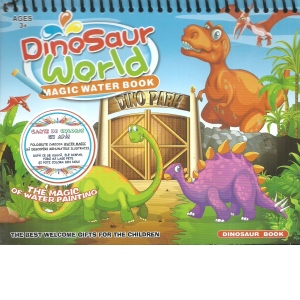 Dinosaur World. Magic Water Book. Carte de colorat cu apa
