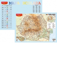 Harta cu bagheta. Romania fizica
