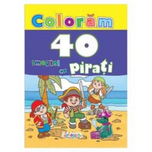 Coloram 40 imagini cu pirati
