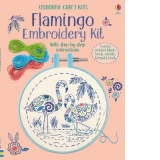 Embroidery Kit: Flamingo