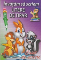 Invatam sa scriem litere de tipar. Caiet de scriere