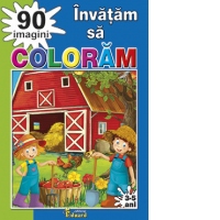 Invatam sa coloram 90 imagini, 3-5 ani