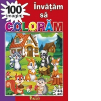 Invatam sa coloram 100 imagini, 3-5 ani