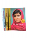 Pachet 4 carti Adolescenti extraordinari : Eu sunt Malala, Nujeen, O speranta mai puternica decat marea, Cer intunecat