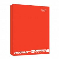 Caiet mecanic laminat 4 inele A4 Daco portocaliu