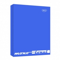 Caiet mecanic plastifiat 2 inele A5 Daco albastru