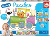 Baby Puzzles Animals train