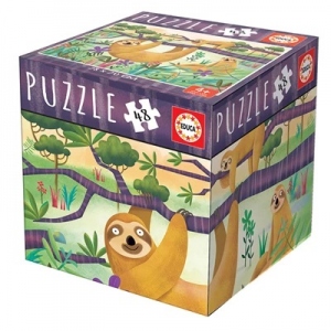 Mini-box Puzzle Sloth 48 pieces
