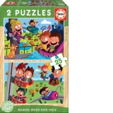 Wooden Puzzles 2x25 Amusement park