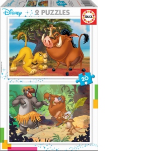 Puzzles 2x20 Disney animals