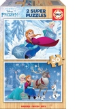 Puzzles 2x50 Frozen