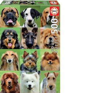 Puzzle 500 Dogs collage