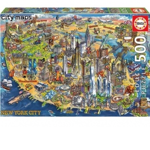 Puzzle 500 New York City map