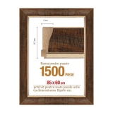 Rama puzzle 1500 p.maron deschis striat-groasa 6.3xh2.0- 85 x 60 cm