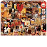 Puzzle 1000 Vintage Beer Collage
