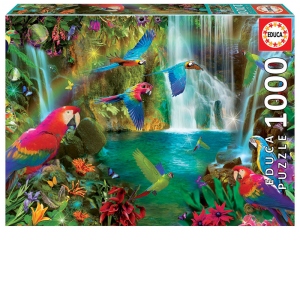Puzzle 1000 Tropical parrots