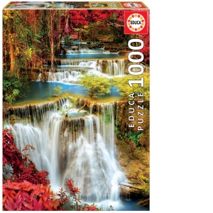Puzzle 1000 Waterfall in deep forest